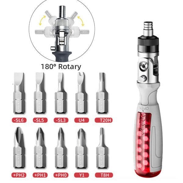 10 in 1 Multi-Angle Ratchet Screwdriver-🔥BUY 2 FREE SHIPPING🔥 - HANBUN