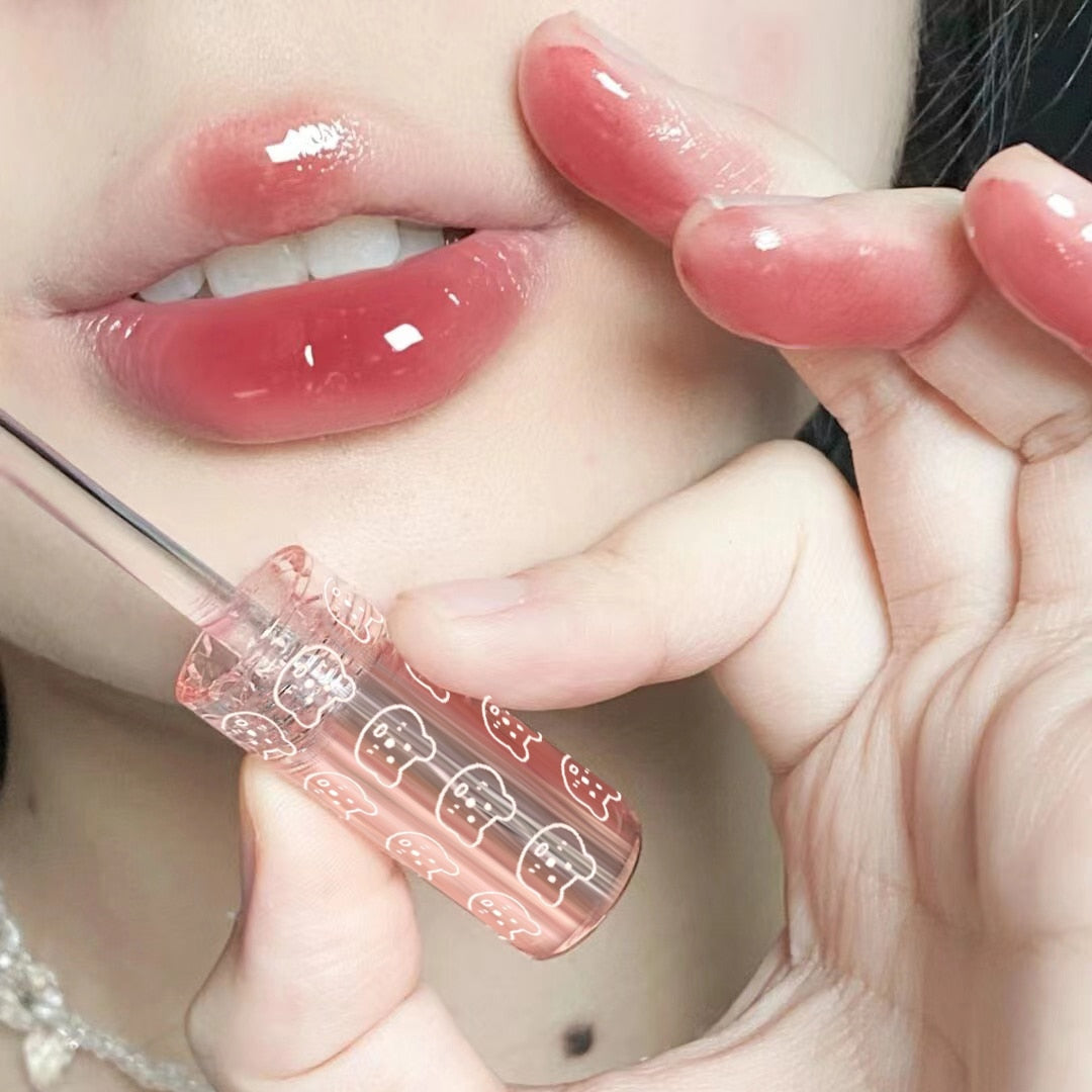 Cherry Pink Mirror Water Lip Gloss - HANBUN