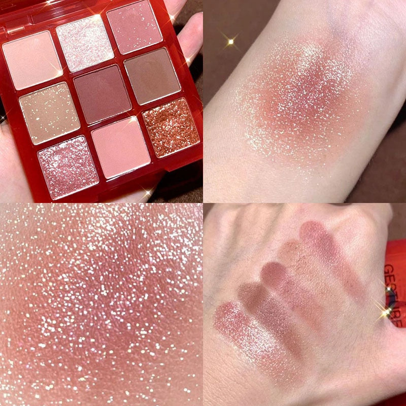 Matte Glitter Eyeshadow Palette - HANBUN