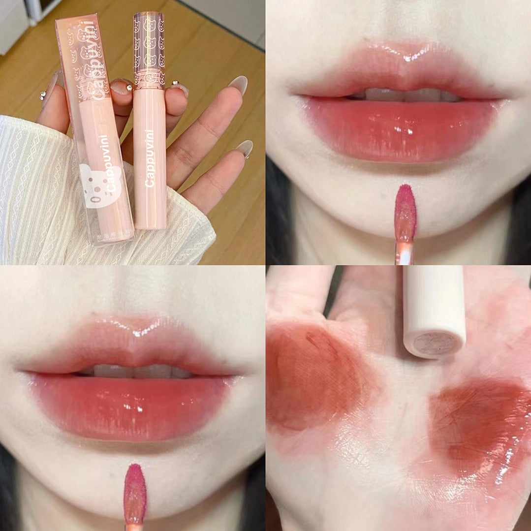 Cherry Pink Mirror Water Lip Gloss - HANBUN