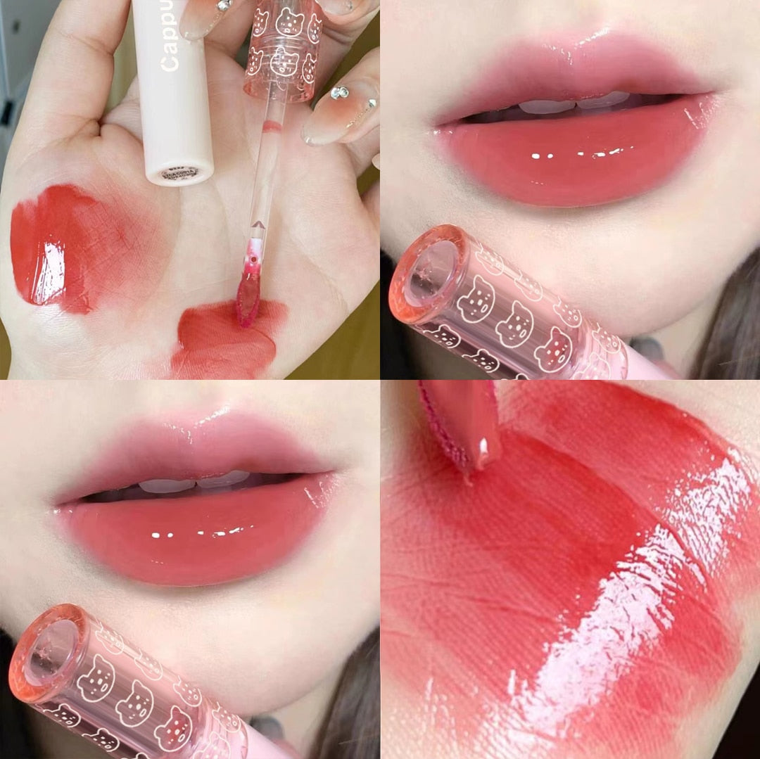 Cherry Pink Mirror Water Lip Gloss - HANBUN