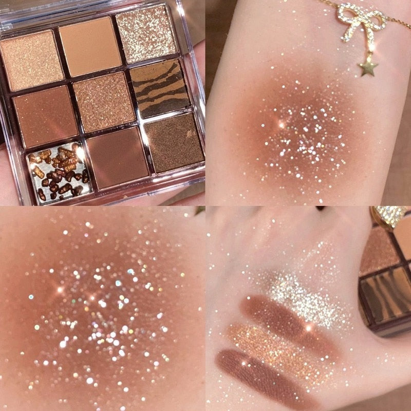 Matte Glitter Eyeshadow Palette - HANBUN