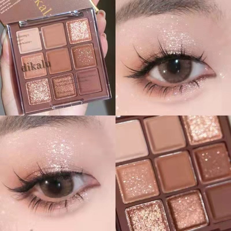 Matte Glitter Eyeshadow Palette - HANBUN