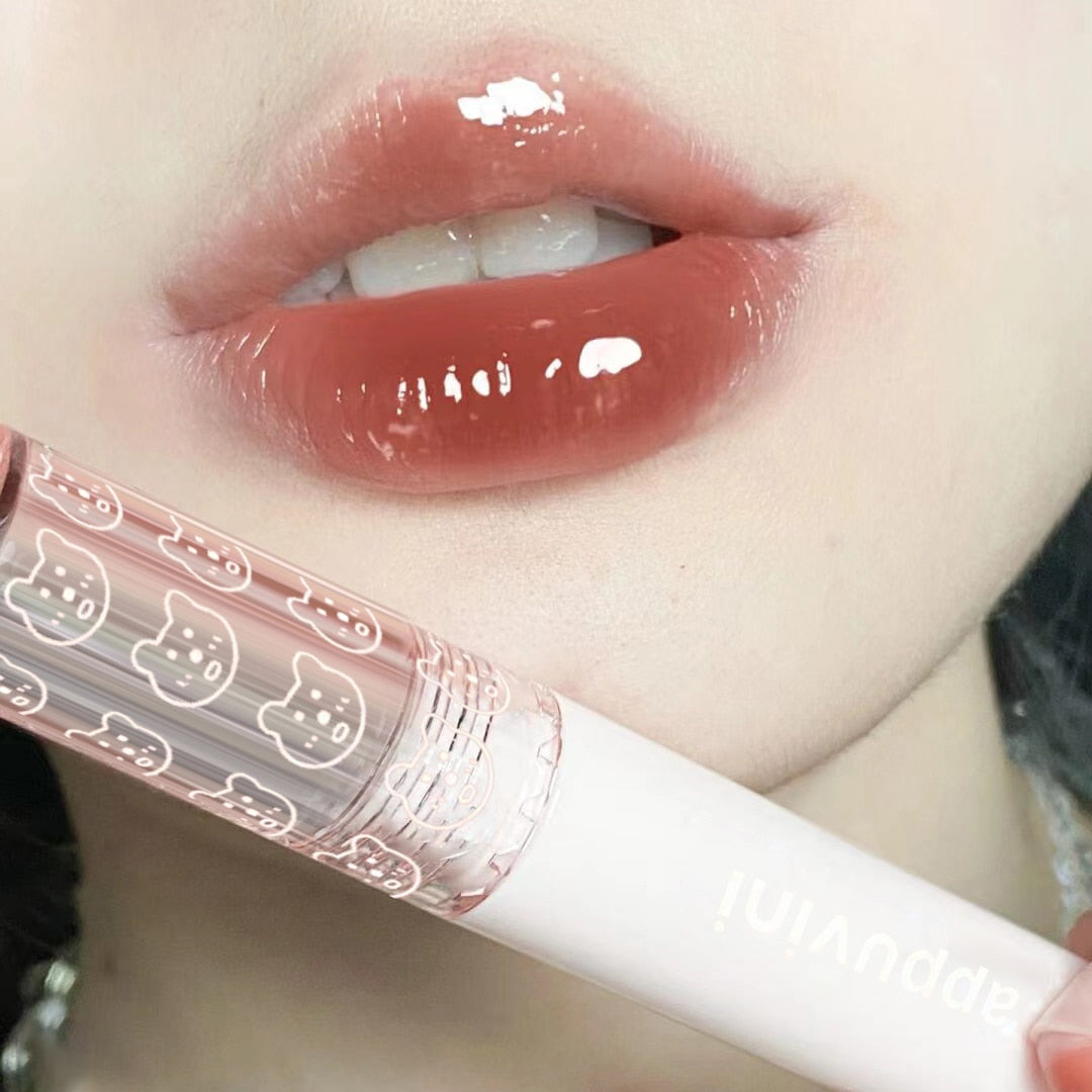 Cherry Pink Mirror Water Lip Gloss - HANBUN