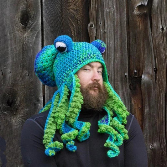 (Early Christmas Sale- 48% OFF) Octopus Pattern Color Block Knitted Hat - HANBUN