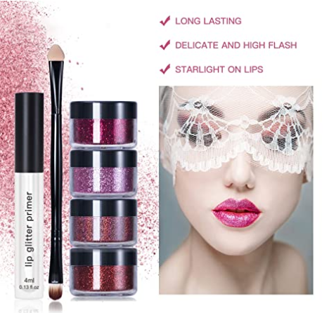 4-color Shiny Lip Gloss Set - HANBUN