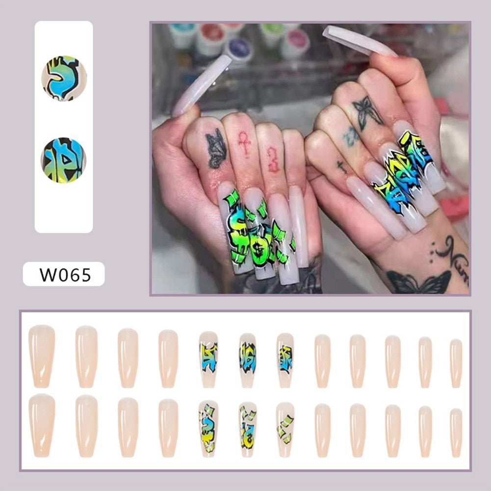 Removable false nail tips - HANBUN